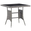 alt="Garden Table Anthracite 80x80x74 cm Poly Rattan"