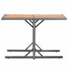 Garden Table Anthracite Poly Rattan and Solid Acacia Wood
