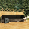 alt="3 Piece Garden Sofa Set with Cushions Poly Rattan Grey"