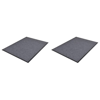 alt="PVC Door Mats 2 pcs Grey 90x60 cm"