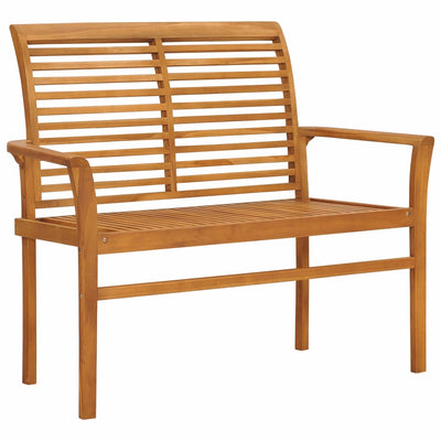 alt="Garden Bench 112 cm Solid Teak Wood"