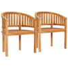 alt="Banana Chairs 2 pcs Solid Teak Wood"