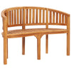 alt="Banana Bench 120 cm Solid Teak Wood"