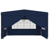 Professional Party Tent with Side Walls 4x4 m Blue 90 g/m²