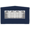 Professional Party Tent with Side Walls 4x4 m Blue 90 g/m²