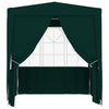 Professional Party Tent with Side Walls 2x2 m Green 90 g/m²