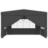 Professional Party Tent with Side Walls 4x4 m Anthracite 90 g/m²