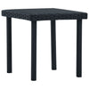 alt="Garden Tea Table Black 40x40x40 cm Poly Rattan""