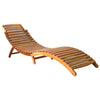 alt="Sun Lounger Solid Acacia Wood Brown"
