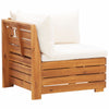 Sectional Corner Sofa 1 pc with Cushions Solid Acacia Wood