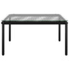 8 Piece Garden Lounge Set with Cushions Black PVC