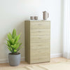 alt="Sideboard with 6 Drawers Sonoma Oak 50x34x96 cm Chipboard"
