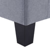 3-Seater Sofa Light Grey Fabric