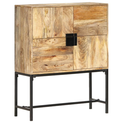 alt="Highboard 80x30x100 cm Solid Mango Wood"