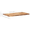 Table Top Solid Acacia Wood 120x(50-60)x3.8 cm