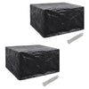 alt="Garden Furniture Covers 2 pcs 6 Person Poly Rattan Set 8 Eyelets 172x113cm"