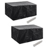 alt="Garden Furniture Covers 2 pcs 6 Person Poly Rattan Set 10 Eyelets 240x140cm"
