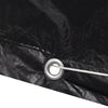 Garden Furniture Covers 2 pcs 8 Person Poly Rattan Set 10 Eyelets 300x140 cm