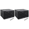 alt="Garden Furniture Covers 2 pcs 8 Eyelets 135x135x90 cm"