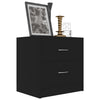 Bedside Cabinets 2 pcs Black 40x30x40 cm Chipboard
