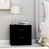 alt="Bedside Cabinets 2 pcs Black 40x30x40 cm Chipboard"