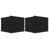 Bedside Cabinets 2 pcs Black 40x30x30 cm Chipboard
