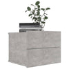 Bedside Cabinet Concrete Grey 40x30x30 cm Chipboard