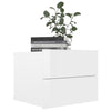 Bedside Cabinets 2 pcs High Gloss White 40x30x30 cm Chipboard
