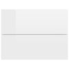 Bedside Cabinets 2 pcs High Gloss White 40x30x30 cm Chipboard