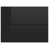 Bedside Cabinets 2 pcs High Gloss Black 40x30x30 cm Chipboard