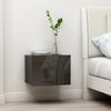 alt="Bedside Cabinets 2 pcs High Gloss Grey 40x30x30 cm Chipboard"