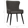 Dining Chairs 4 pcs Grey Velvet