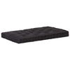 alt="Pallet Floor Cushion Cotton 120x80x10 cm Black"