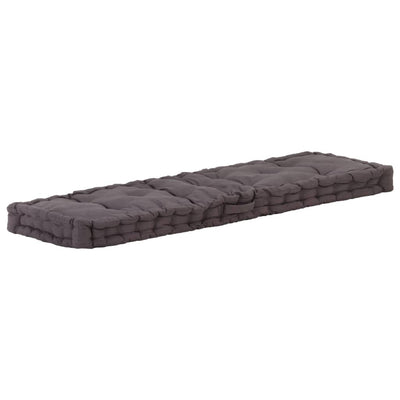 alt="Pallet Floor Cushion Cotton 120x40x7 cm Anthracite""