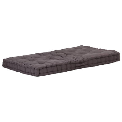 alt="Pallet Floor Cushion Cotton 120x80x10 cm Anthracite"