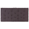 Pallet Floor Cushion Cotton 120x80x10 cm Anthracite