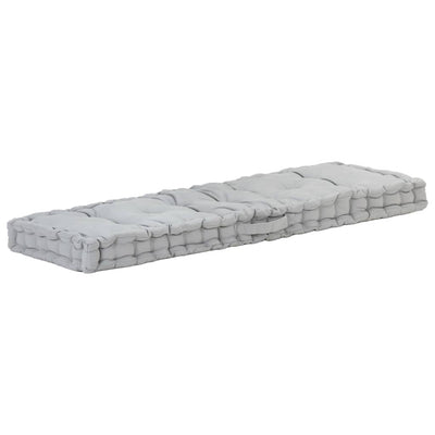 alt="Pallet Floor Cushion Cotton 120x40x7 cm Grey"