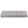 Pallet Floor Cushion Cotton 120x80x10 cm Grey