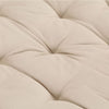 Pallet Floor Cushion Cotton 120x40x7 cm Beige