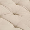 Pallet Floor Cushion Cotton 120x80x10 cm Beige