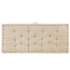 Pallet Floor Cushion Cotton 120x80x10 cm Beige