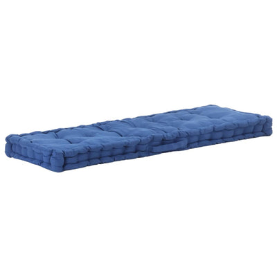 alt="Pallet Floor Cushion Cotton 120x40x7 cm Light Blue"