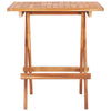 Folding Bistro Table 60x60x65 cm Solid Teak Wood