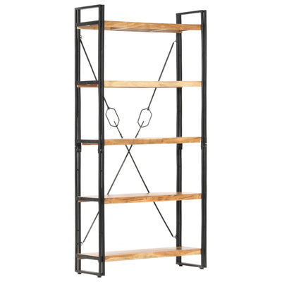 alt="5-Tier Bookcase 90x30x180 cm Solid Acacia Wood"