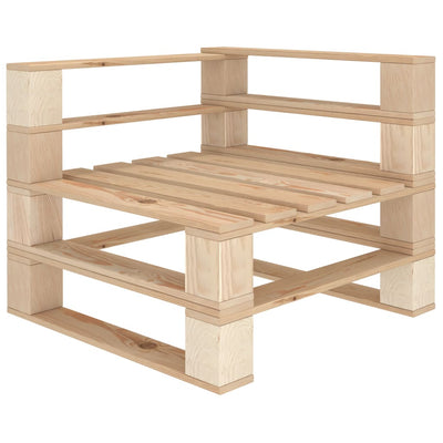 alt="Garden Pallet Corner Sofa Wood"