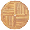 Folding Garden Table Ø 120 cm Solid Teak Wood