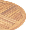 Folding Garden Table Ø 120 cm Solid Teak Wood