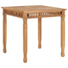alt="Garden Dining Table 80x80x80 cm Solid Teak Wood"