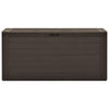 Garden Storage Box Brown 116x44x55 cm
