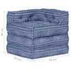 Modular Pouffe Indigo Fabric